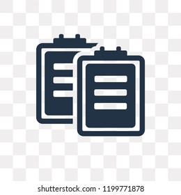 List vector icon isolated on transparent background, List transparency concept can be used web and mobile