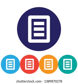 List  vector icon , lorem ipsum Flat design