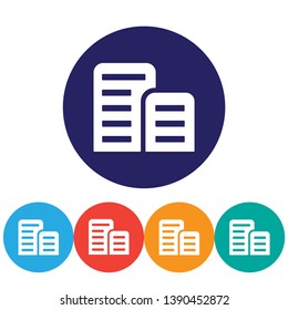 List  vector icon , lorem ipsum Flat design