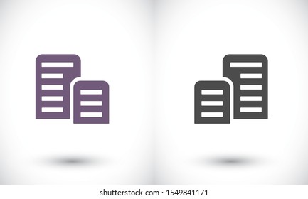 List vector icon , lorem ipsum Flat design