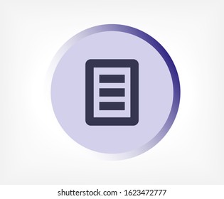 List vector icon , lorem ipsum Flat design