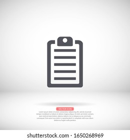 List vector icon , lorem ipsum Flat design