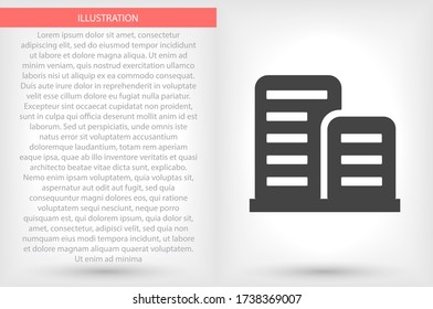 List vector icon , lorem ipsum Flat design