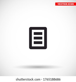 List vector icon , lorem ipsum Flat design