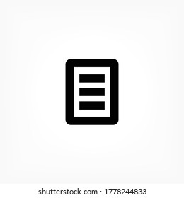 List vector icon , lorem ipsum Flat design