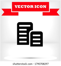 List vector icon , lorem ipsum Flat design