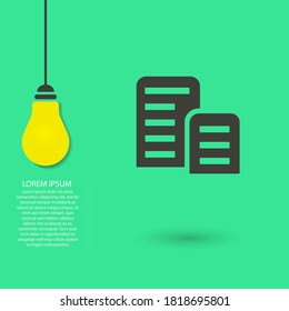 List vector icon , lorem ipsum Flat design