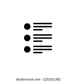 list vector icon. list sign on white background. list icon for web and app