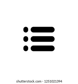 list vector icon. list sign on white background. list icon for web and app