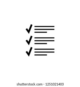 list vector icon. list sign on white background. list icon for web and app