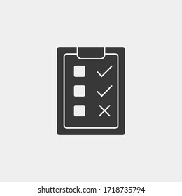 List vector icon sign symbol