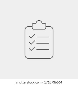 List vector icon sign symbol