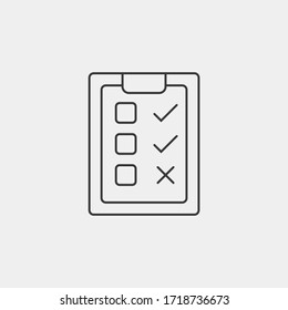 List vector icon sign symbol