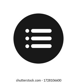 List vector icon, simple sign for web site and mobile app.
