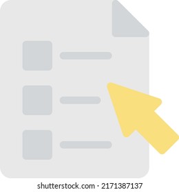 list Vector illustration on a transparent background. Premium quality symmbols. Line Color vector icons for concept and graphic design. 
