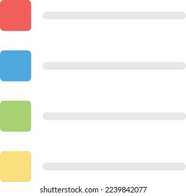 list  Vector illustration on a transparent background. Premium quality symmbols. Line Color vector icons for concept and graphic design. 
