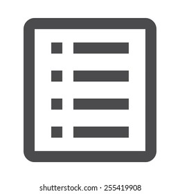 List vector image to be used in web applications, mobile applications and print media.