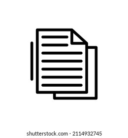 List Vector Line Icon Design