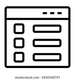 Vektorgrafik auflisten Symboldesign