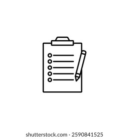 List vector line icon icons design