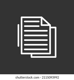 List Vector Line Inverted Icon Design