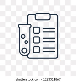 List vector outline icon isolated on transparent background, high quality linear List transparency concept can be used web and mobile