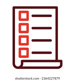 List Vector Thick Line Two Color Icons For Personal And Commercial Use.
