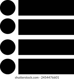 List view icon design eps 10