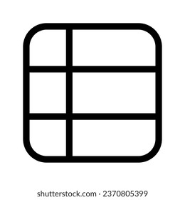 List View Icon Vector Symbol Design Illustration