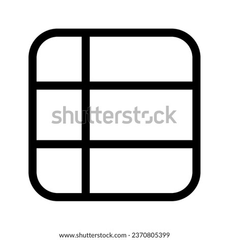 List View Icon Vector Symbol Design Illustration