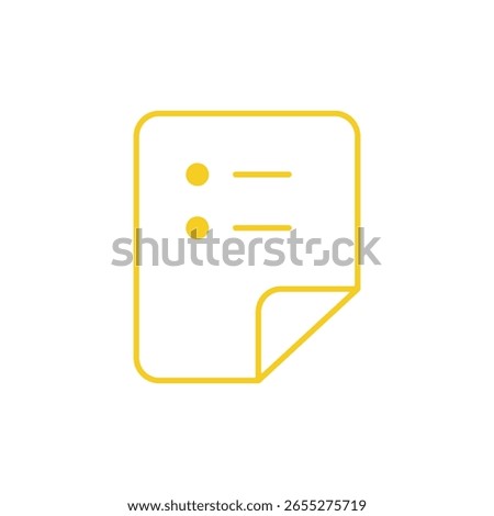 list view in outline icon