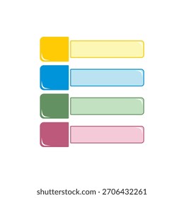 Lista escrevendo simples design pastel cor versão 2
