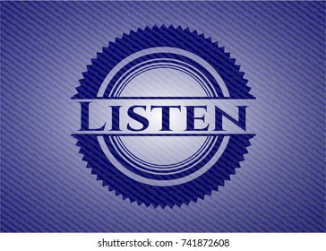 Listen jean background