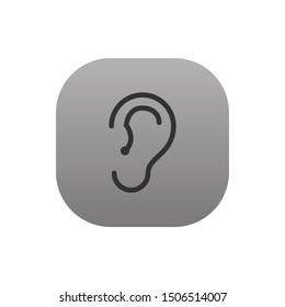 Listen  - Line Vector Icon