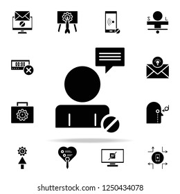 listen to a message icon. Concentration icons universal set for web and mobile