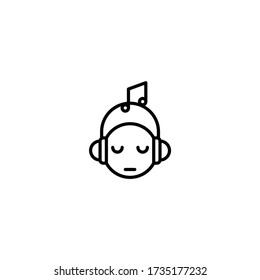 listen music icon vector illustration