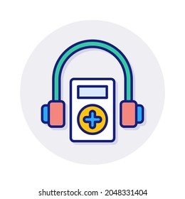 Listen Music icon in vector. Logotype