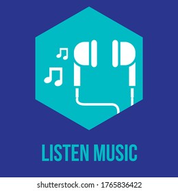 
listen music Label is the graphic arts, refers to pre-made images used to illustrate any medium. 