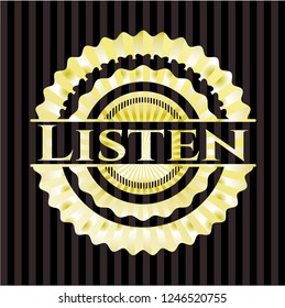 Listen shiny badge