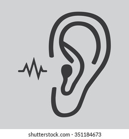 Listen vector icon