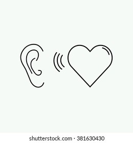 Heart Ear Images, Stock Photos & Vectors | Shutterstock