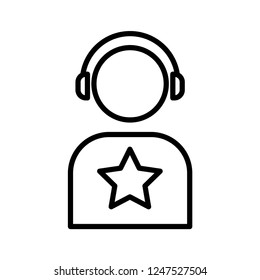 Listener vector icon