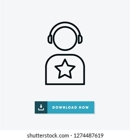 Listener vector icon