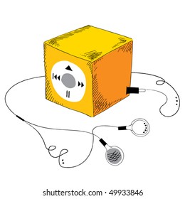 Listening cube doodle