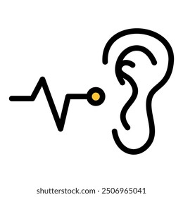 Listening icon. Icon about podcasts