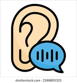 Listening Icon Element For Design