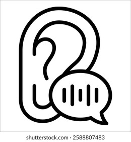 Listening Icon Element For Design