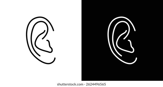 Listening icon. Logotype vector set
