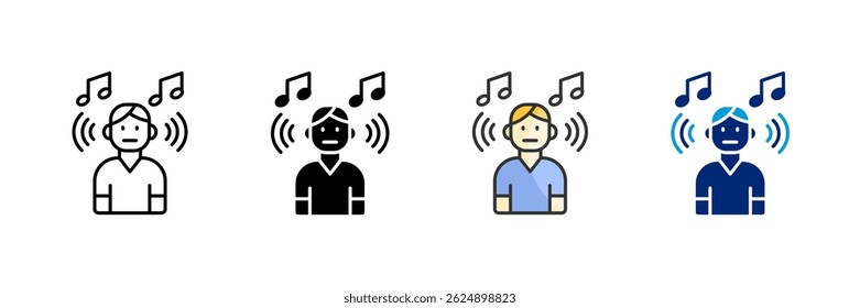 Listening Icon Set Multiple Style Collection