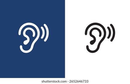 Listening icons Vector pack en negro